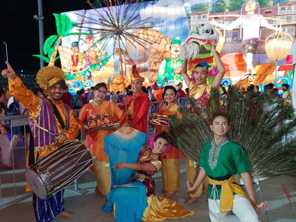 Folkart v parku - Singapur